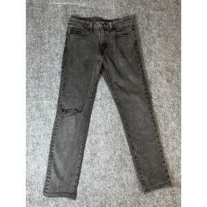 Levis Mens 512 Slim Taper Jeans 29x34 Gray Wash Stretch Casual Minimalist